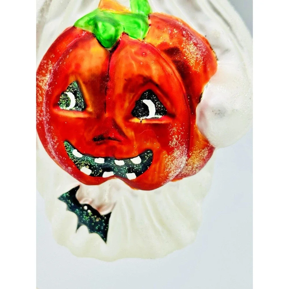 Christopher Radko Jack N Ghoul Ghost with Pumpkin Halloween Christmas‎ Ornament